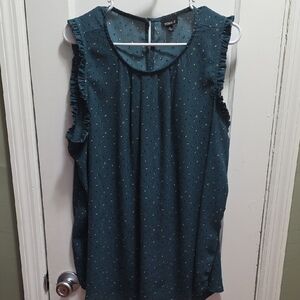 Torrid Dark Teal Sleeveless Blouse